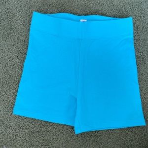 Turquoise Biker Shorts
